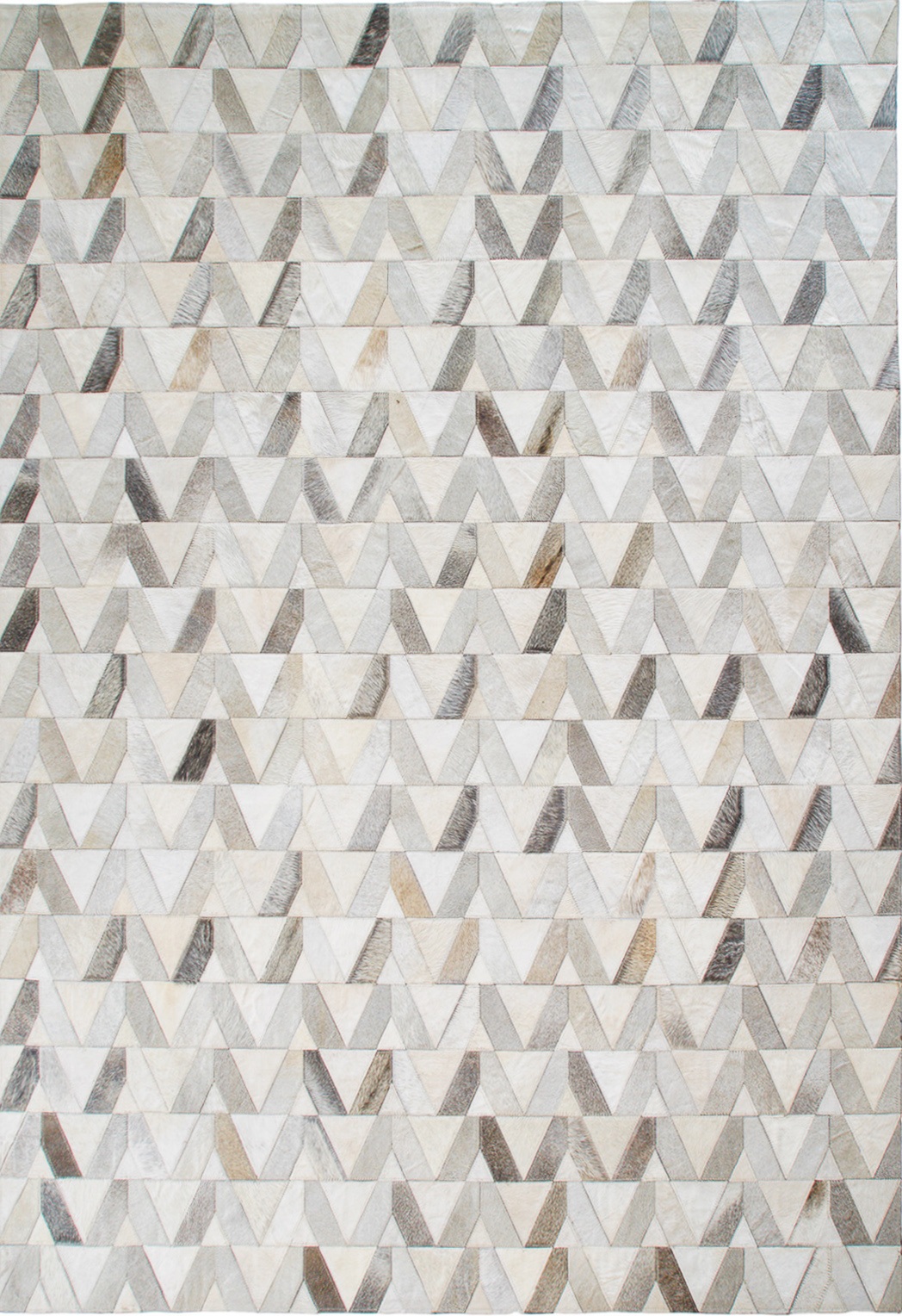 Neutral Grey Arrow Hide Rug by The Cinnamon Room
